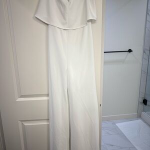 Lulu's Chic White Jumpsuit
